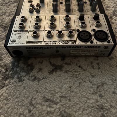 Behringer Eurorack UB802 8-Input 2-Bus Mixer | Reverb