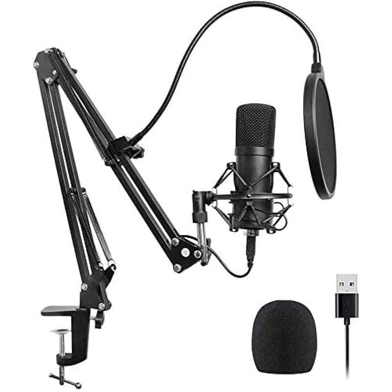 Studio Condenser Microphone Mic Included Adjustable | Reverb