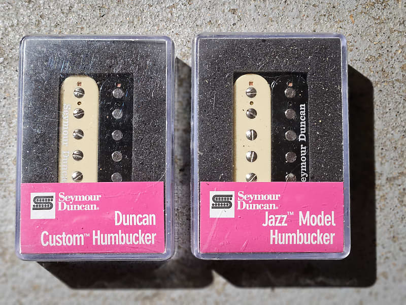 Seymour Duncan Custom 5 SH-14 Bridge & Jazz SH-2n Neck White Humbucker Set