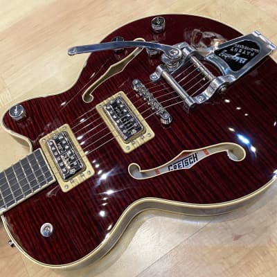 Gretsch G6659TFM Players Edition Broadkaster Jr. Center Block Single-Cut Guitar 2020 Dark Cherry Sta image 6