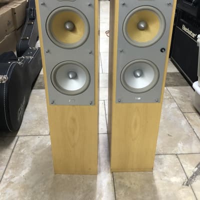 Pair of B&W CM4 Bowers and Wilkins Floor Standing Loud Speakers - Maple Finish image 2