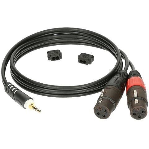Câble adaptateur Jack 6.35mm mâle / 2x RCA mâle 2m KLOTZ : Câbles En Y  Klotz 