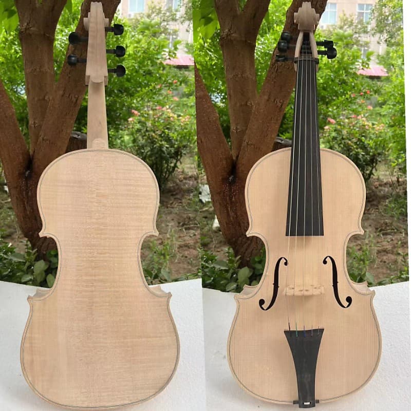 Hand made big Thicker rib 5 string viola 18" free all part Reverb