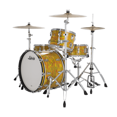 Ludwig Classic Maple Citrus Mod Fab 14x22_9x13_16x16 Drum Set Shell Pack Kit  Made in USA Authorized Dealer image 2