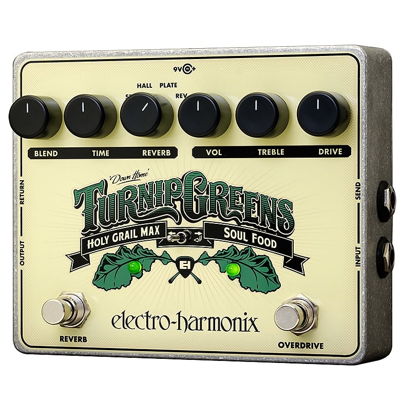 Used Electro-Harmonix EHX Turnip Greens Overdrive Multi-Effect Guitar Pedal! image 1