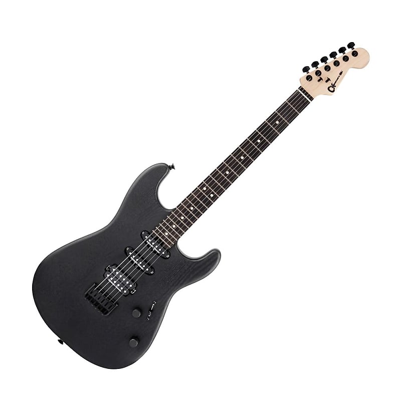 Charvel Pro-Mod San Dimas Style 1 HSS HT E Sassafras Electric Guitar, Satin Black image 1