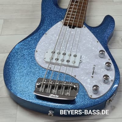 Sterling by Music Man StingRay Ray35 H, Blue Sparkle for sale