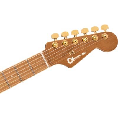 Charvel Pro-Mod DK24 Poplar Burl Electric Guitar, Transparent Black Burst image 13