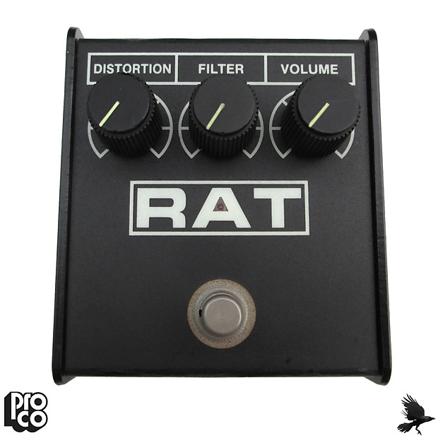 Vintage 1995 ProCo RAT 2 Distortion - LM308N Chip Small Box with LED - Clean