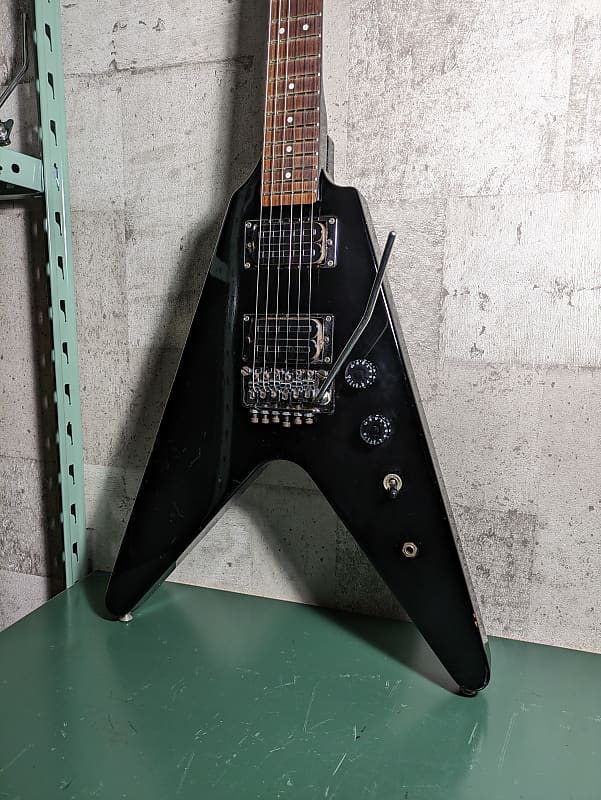 Fernandes BSV Flying V 80's Made in Japan Black FRT | Reverb