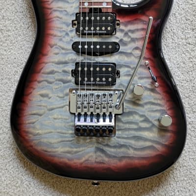 Charvel MJ SAN DIMAS STYLE 1 HSH FR PF QM Electric Guitar, Midnight Glow, Hardshell Gig Bag for sale