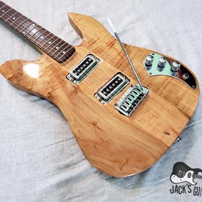 Home Brewed "Strat-o-Beast" Electric Guitar w/ Ric Pups (Natural Gloss Exotic Wood) image 9