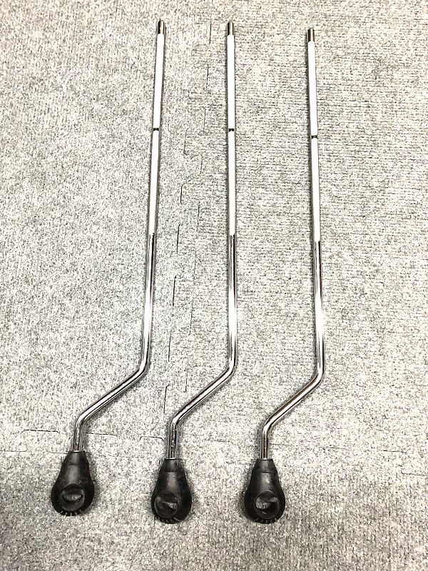 3 Pearl 22" Chrome Floor Tom Legs Chrome Reverb