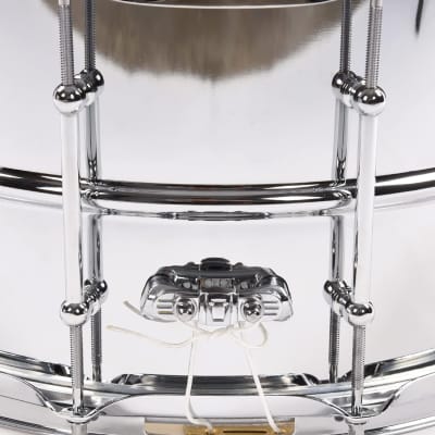 Ludwig Supralite Steel Snare Drum - 8x14" - Polished (LU0814SL) image 3