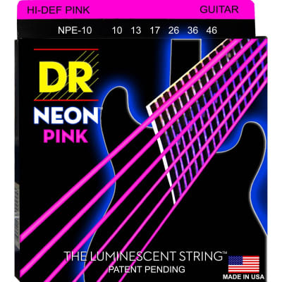 Cuerdas Eléctrica DR Strings NPE-10 Neon 10-46 Pink image 4