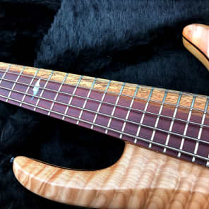 Roscoe Century 3005 J 34" scale Jazz Bass Guitar + custom upgrades extras Purpleheart Maple Ash image 5