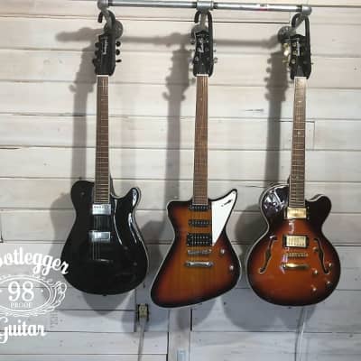 Two Guitar Bar Hanger’s  Bootlegger Guitar 2020  Black image 10