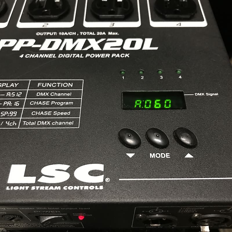 LSC Light Stream Controls(now Elation)PP-DMX20L 4-Channel DMX