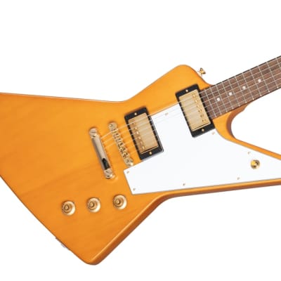 Epiphone Inspired by Gibson Custom Shop 1958 Explorer Electric Guitar - Aged Natural-Aged Natural image 5