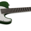 ESP LTD SCT-607B Baritone Green Sparkle 7-String Guitar