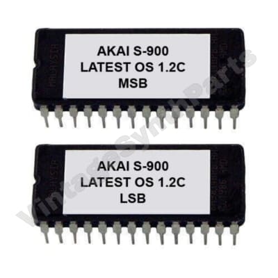 Akai S-900 OS v1.2c EPROM Firmware Upgrade SET for S900 sampler rom Update