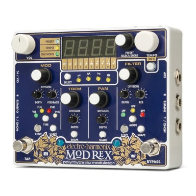 Electro-Harmonix EHX Mod Rex Polyrhythmic Modulator Guitar Effects Pedal w/ MIDI image 2