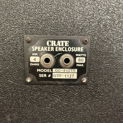 Vintage USA Crate GC-412TR 4x12 Guitar Cab - Unloaded/Empty