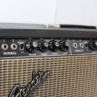 1967 Fender Twin Reverb Amp w/ Case (VIDEO) image 2