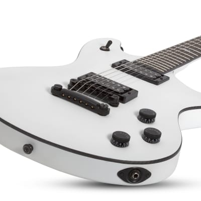 Schecter Jerry Horton Tempest Satin White SWHT Electric Guitar NAMM Display image 3