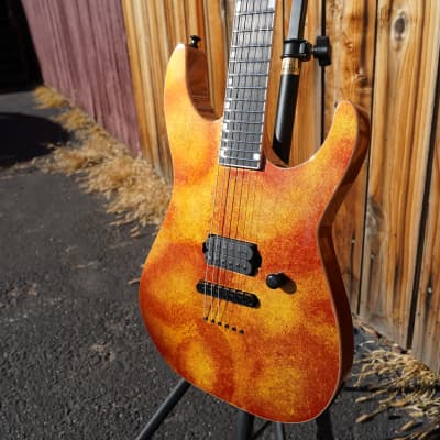 ESP USA M-I NTB TOM - Solar Flare 6-String Electric Guitar w/ Tolex Case (2023) image 5
