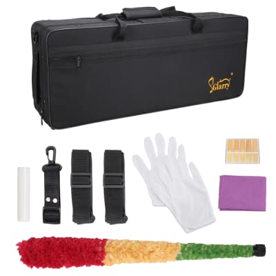 Glarry Alto Saxophone E-Flat Alto SAX Eb with 11reeds, case, carekit, for Students and Beginners 2020s - Black image 11