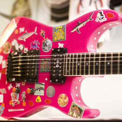 Hurricane JKB-3 Jason Becker "yoyo guitar" faithfull replica 1985 - Pink / magenta for sale