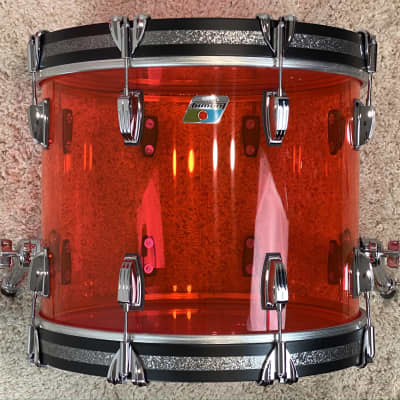 Ludwig 18/12/14/5x14" Vistalite Jazzette Drum Set - Pink Vistalite w/ Exclusive 18" BD! image 5
