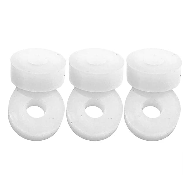 No Nuts Cymrings - 6pk Cymbal Rings - Clear White image 1