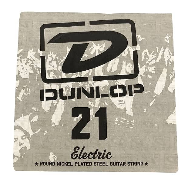 Single Dunlop 21 Electric Wound Nickel Plated Steel Guitar String image 1
