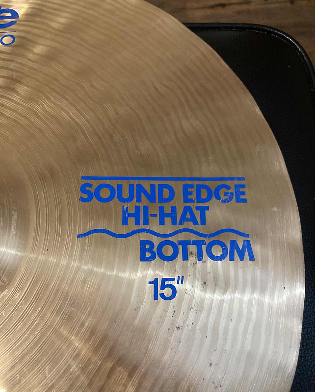 Paiste 15” 2000 Blue label sound edge hi hat bottom Mid 80’s