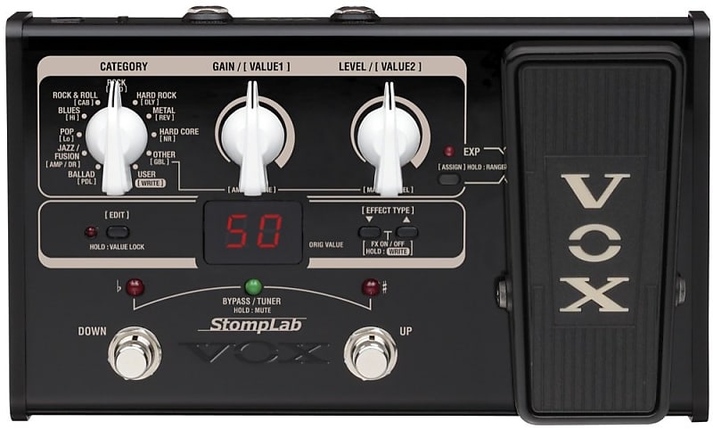 Vox Stomplab IIG Modeling Guitar Multi-Effects Processor Unit with Expression Pedal image 1