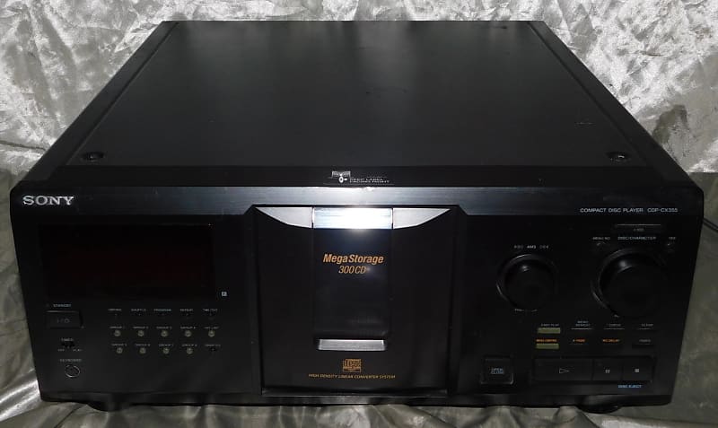 Sony CDP-CX355 Mega Storage 300 CD Disc Changer Player for parts or repair  			