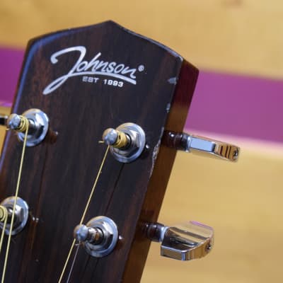 Johnson Tricone JM 999 E / JR 999 E Resonator Gitarre Messing vernickelt image 14