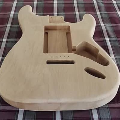 Woodtech Routing - 2 pc. Alder "Swimming Pool" Stratocaster Body - Unfinished image 3