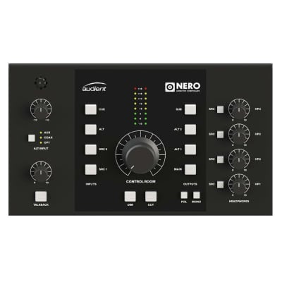 Audient Nero Desktop Monitor Controller,  Black and Gray image 1