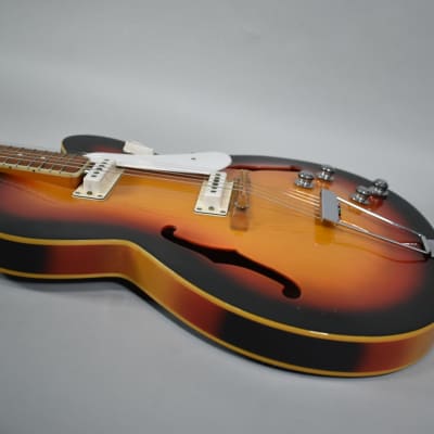 1960s Eko Lark II Sunburst Finish Electric Guitar image 8