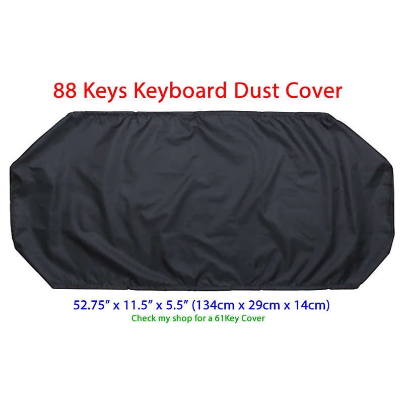 Keyboard Dust Cover 88 Key Wide Black Brand New Unused Reverb