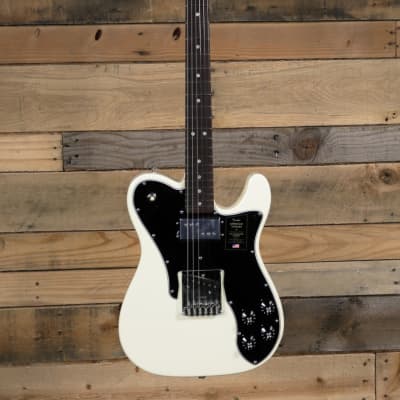 Fender Limited Edition American Vintage II '77 Custom Telecaster Electric Guitar Olympic White w/ Case image 4