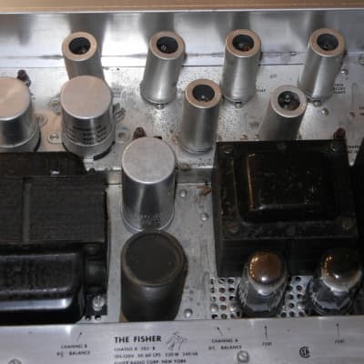 FISHER X-202-B HAS ALL TUBES WILL NEED SERVICE to change the on/off volume pot image 7