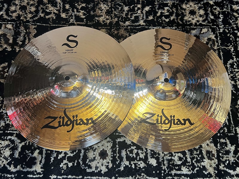 Zildjian 14" S Series Hi-Hat Cymbals (Pair) - Brilliant image 1