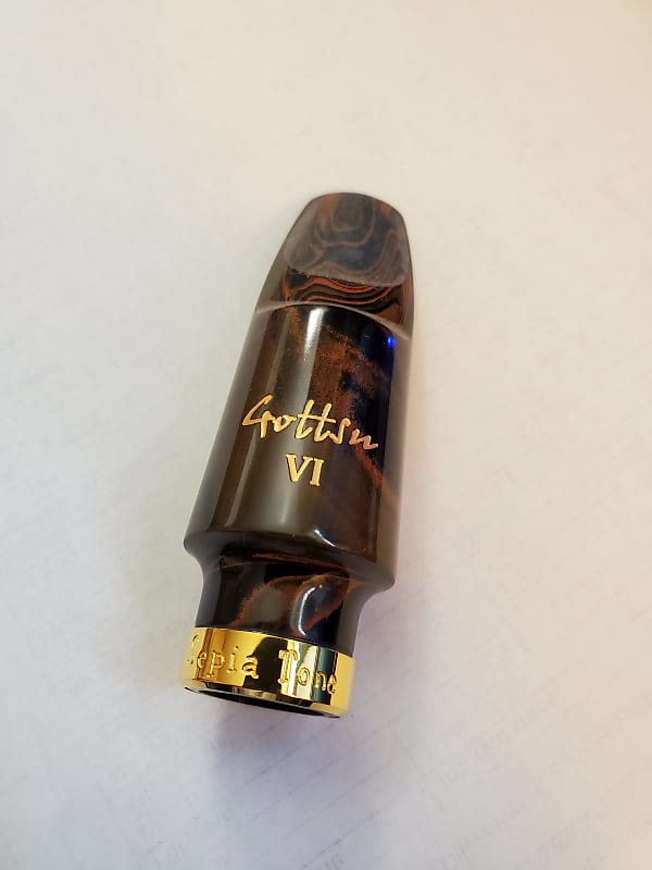 GOTTSU SEPIA TONE VI - CUSTOM ALTO SAX MOUTHPIECE MARBLE