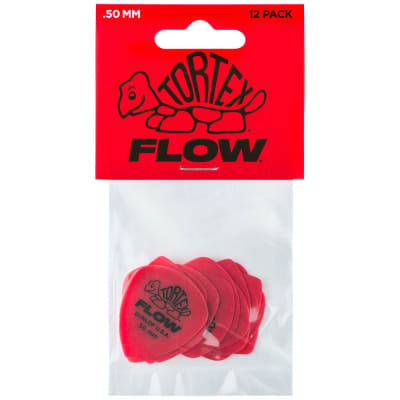 Dunlop Tortex Flow Picks 12-Pack, 558P - .50 image 1