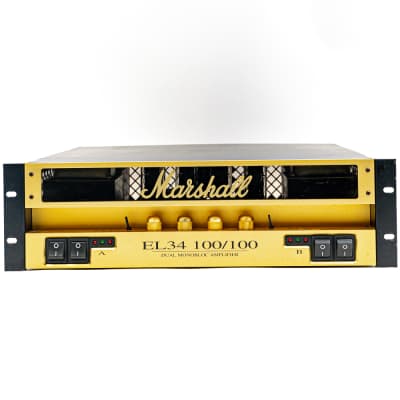 Marshall EL34 100/100 Dual Monoblock Rack Power Amp | Reverb