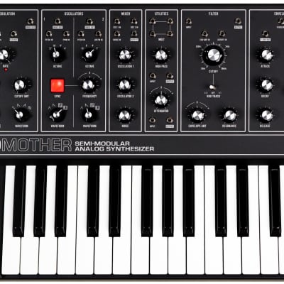 Moog Grandmother 32-Key Semi-Modular Analog Synthesizer, Dark